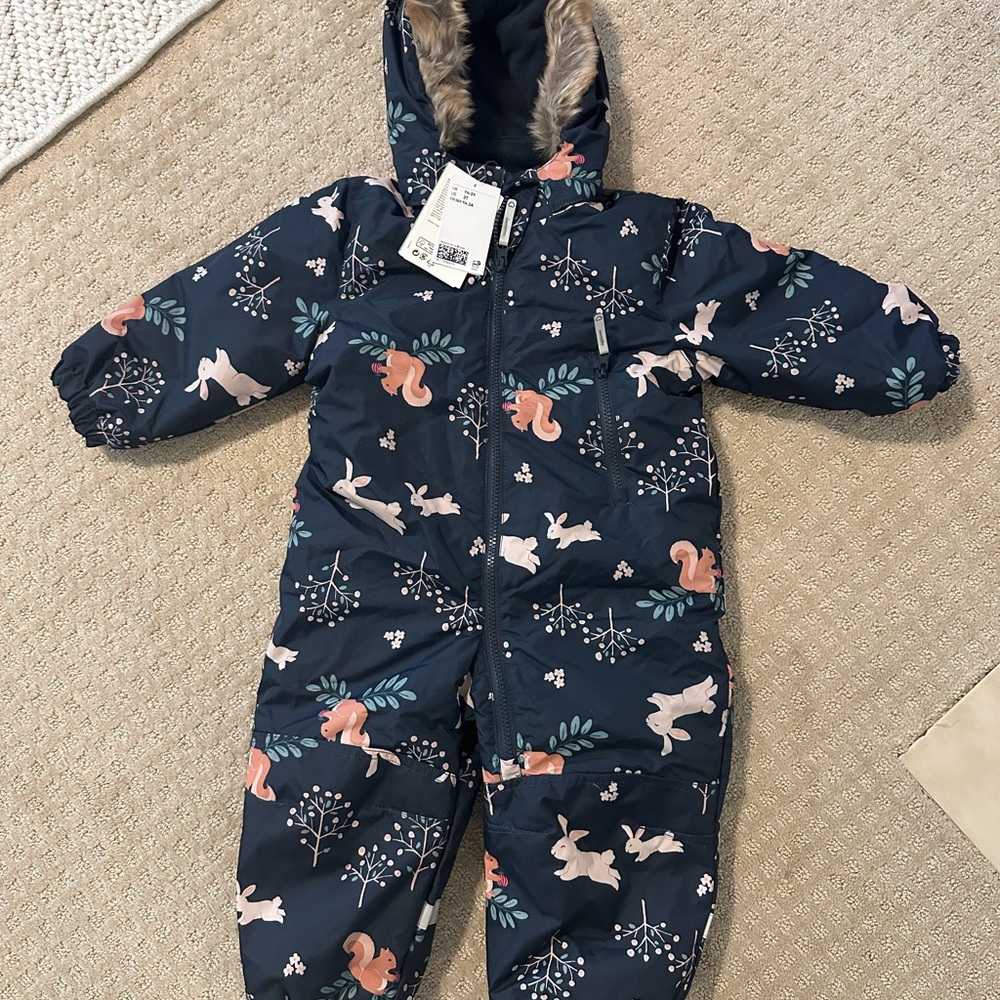 🖤 H&M Fleece Lined Snowsuit 2T
